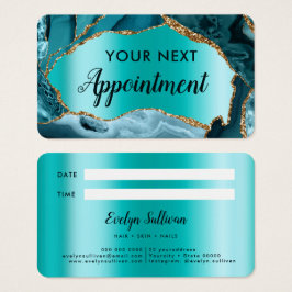 Cartão de Compromisso de Agitação Teal