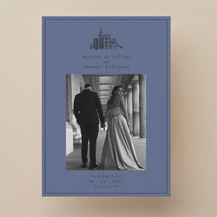Cartão de Compromisso de Casamento com Foto da Cid