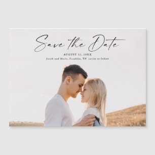 Cartão de Compromisso de Casamento com Foto e Letr