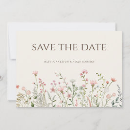 Cartão de Compromisso de Casamento Simples Boho Fl