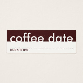 cartão de compromisso de data café