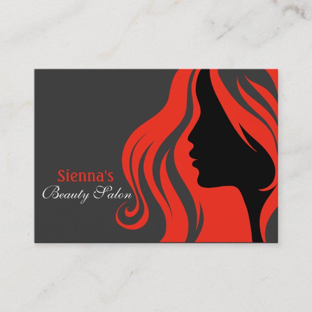 Cartão de Compromisso de Hairdresser (Firebrick) (Frente)