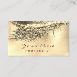 Cartão de Compromisso de Marble Lashes Dourado Mak