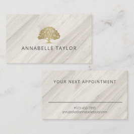 Cartão de Compromisso de Nome do Spa Natural