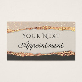 Cartão de compromisso de papel do shimmer preto Do