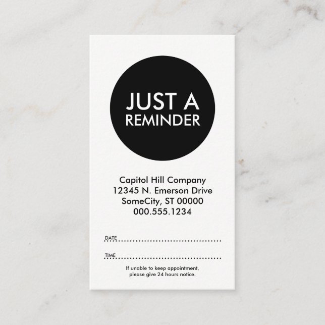 cartão de compromisso de polo de barbearia (Frente)