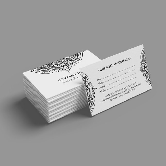 Cartão de compromisso de renda preta (Criador carregado)