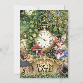 Cartão de Compromisso do País das Maravilhas