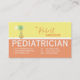 Cartão de Compromisso Pediátrico para Girafa Bonit