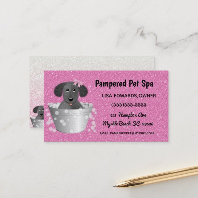 Cartão de Compromisso Spa Cachorro de Alinhamento (Frente/Verso In Situ)