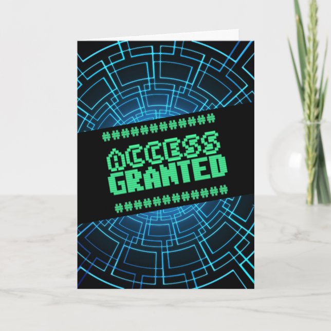 CARTÃO DE COMPUTADOR DE ANIVERSÁRIO CONCEDIDO (Frente)