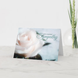 Cartão de Condolência de Simpatia Mais Profunda