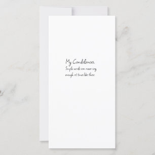 Cartão de condolências