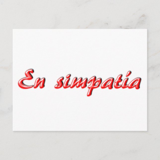 Cartão de condolências (Frente)