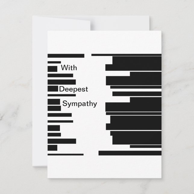 Cartão de condolências (Frente)