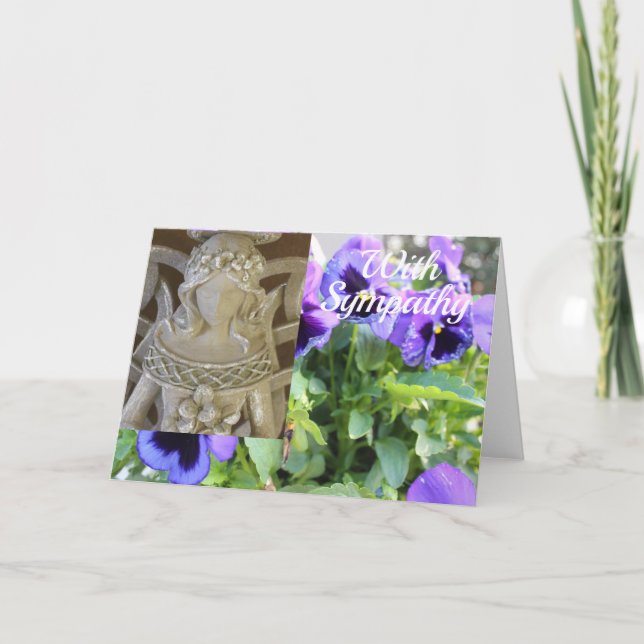 Cartão de condolências Anjo (Frente)