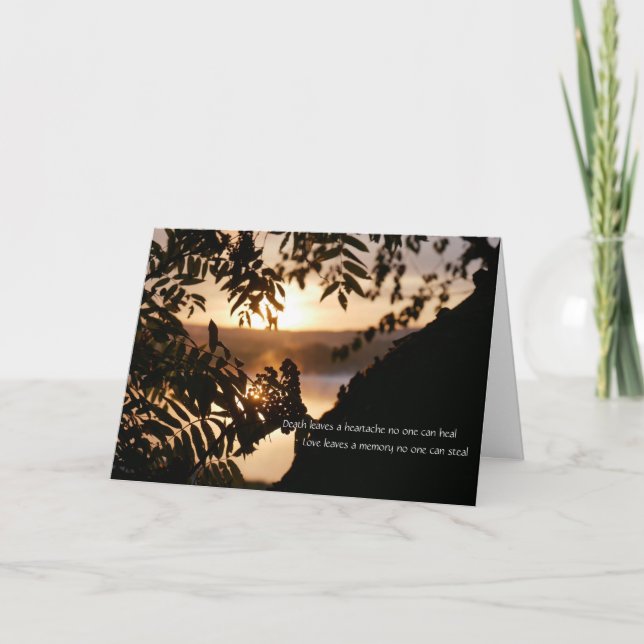 Cartão de condolências - Bênção Irlandesa (Frente)