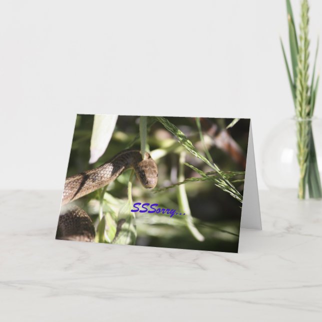 Cartão de condolências cobra (Frente)