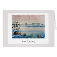 Cartão de condolências com um verso carinhoso