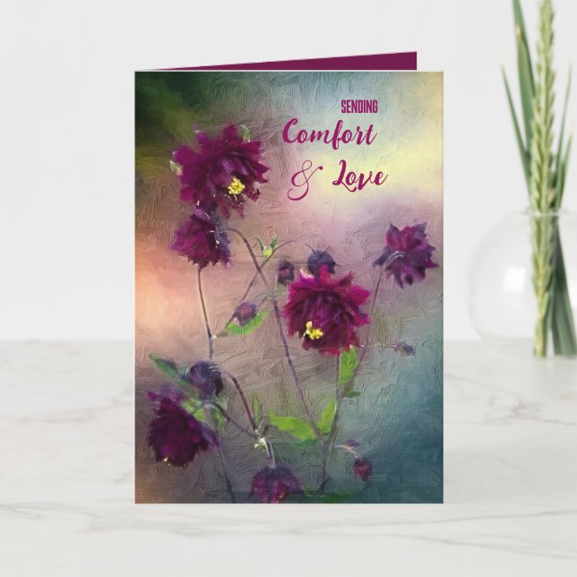 CARTÃO DE CONDOLÊNCIAS CONFORTO E AMOR (Frente)