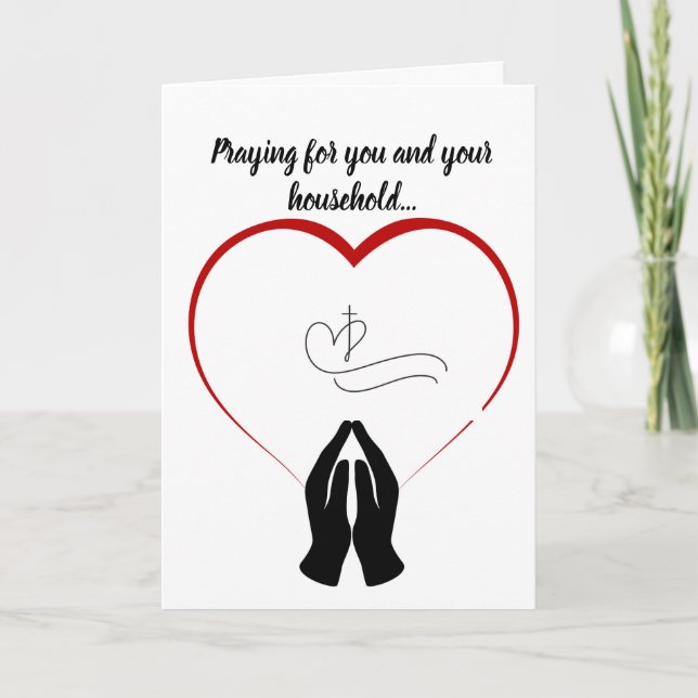 Cartão de Condolências Cristão (Frente)