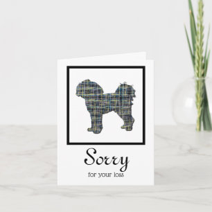 Cartão de condolências de Cachorro Cavapoo