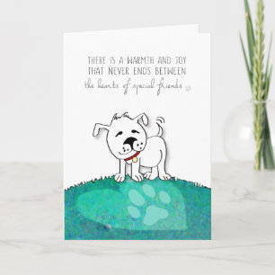 Cartão de condolências de Cachorro - Os Corações d
