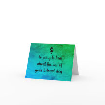 Cartão de condolências de cães por dalDesignNZ