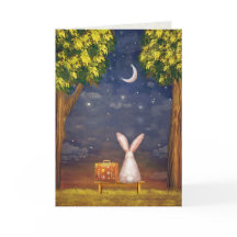 Cartão de condolências de coelho