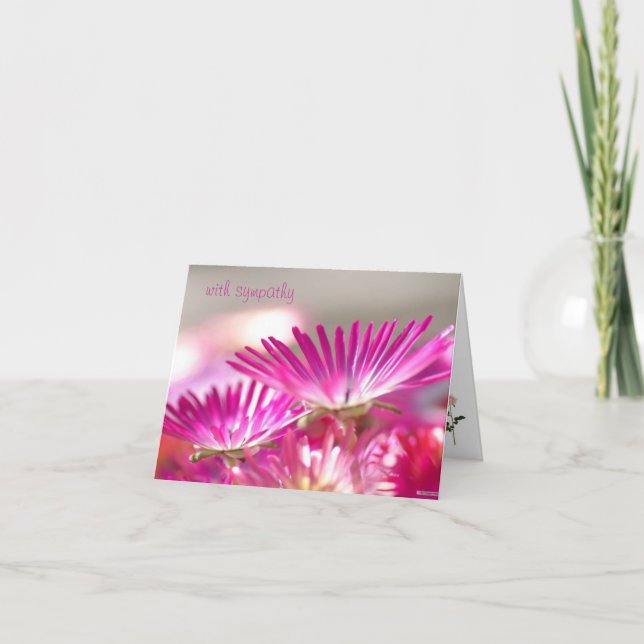 Cartão de condolências de coração (Frente)