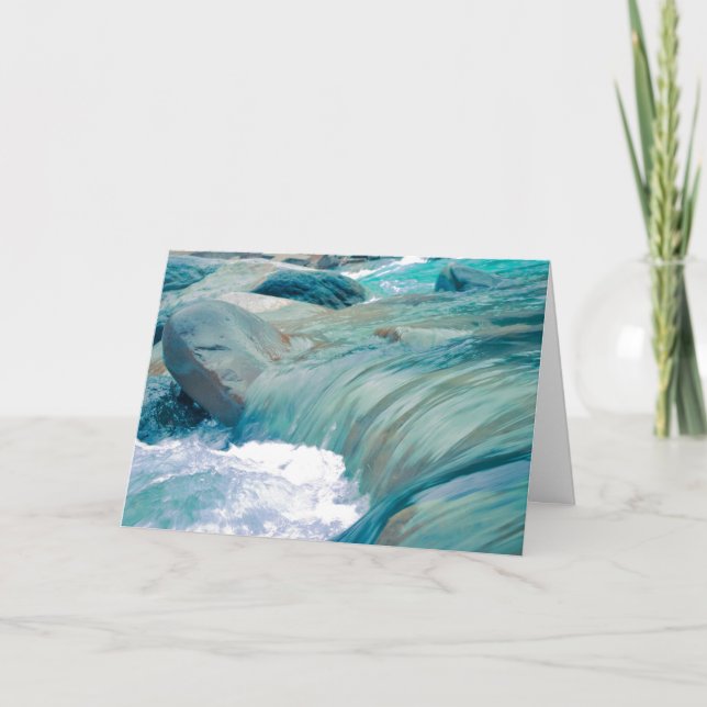 Cartão de condolências de Escritura Cristã - Água  (Frente)