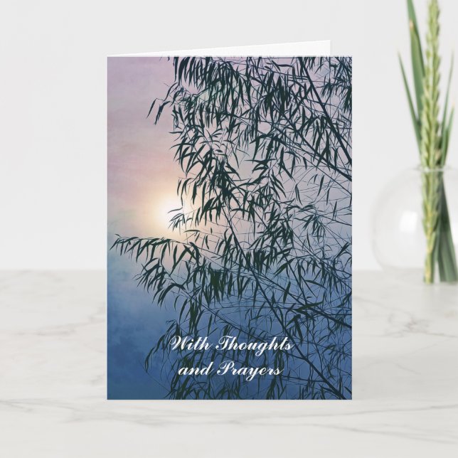 Cartão de condolências de Escrituras Isaiah 26:3 (Frente)