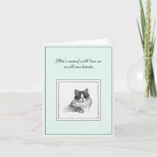 Cartão de condolências de Gato Siberiano