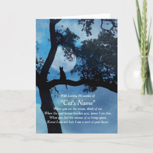 Cartão de condolências de Nome Personalizado de Si