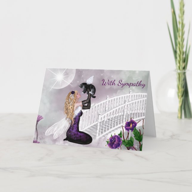 Cartão de condolências de perda de um animal de es (Frente)