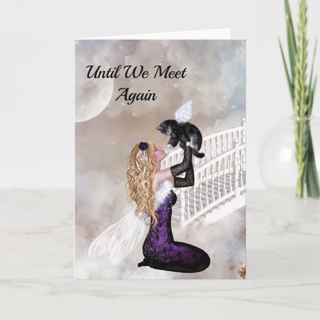 Cartão de condolências de perda de um gato de esti (Frente)