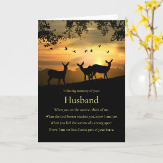 Cartão de condolências de Perda do Poema Espiritua