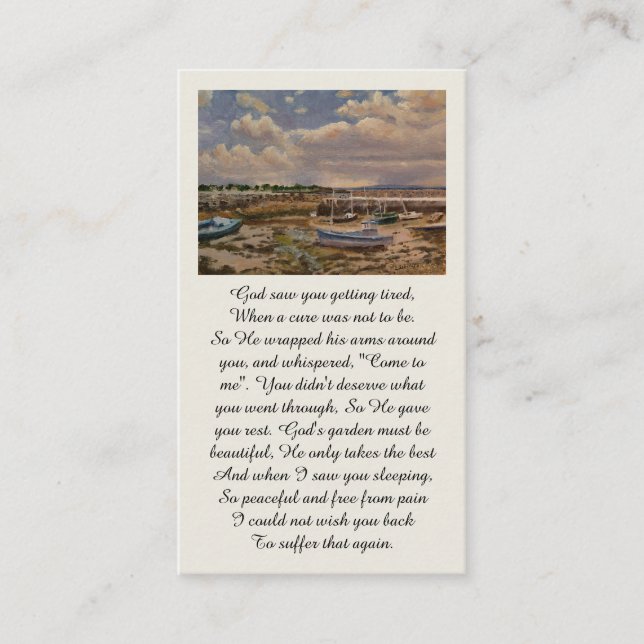 Cartão de condolências de sentidas condolências (Frente)