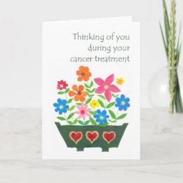 Cartão de condolências de Tratamento do cancer