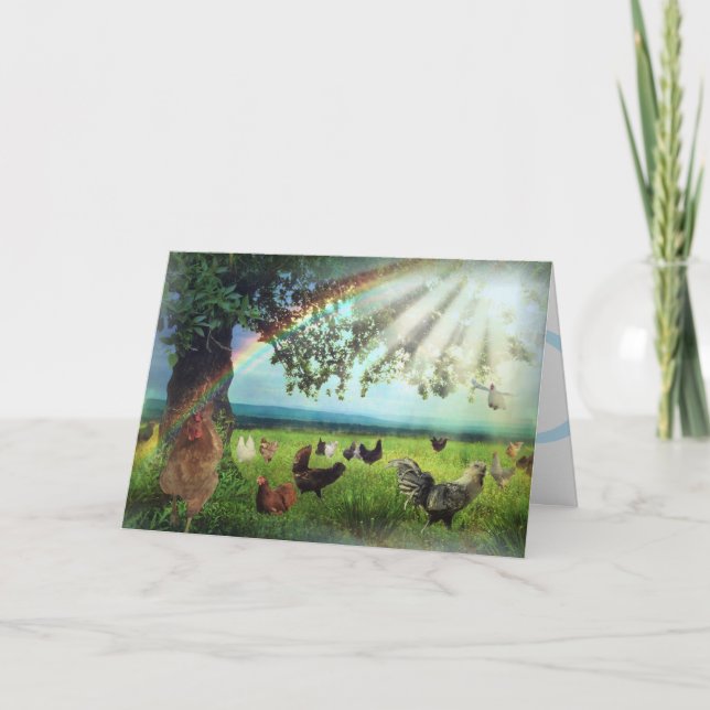 Cartão de condolências do Chicken Heaven (Frente)