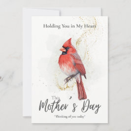 Cartão de condolências do dia de as mães - Pássaro