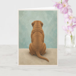 Cartão de Condolências Dogue de Bordeaux