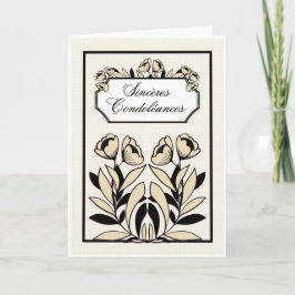 Cartão de Condolências Elegante – Profunda Simpati