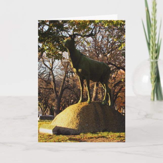 Cartão de Condolências "Elks Rest" (Frente)