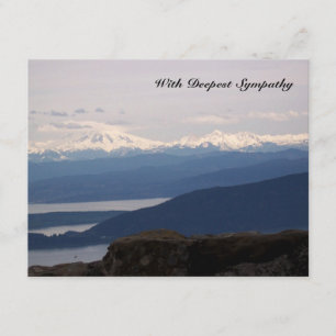 Cartão de condolências enevoado do verso da bíblia