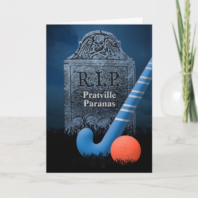 Cartão de condolências Engraçado de Perder Equipe  (Frente)