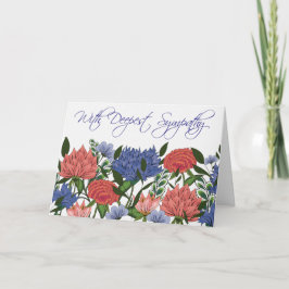 Cartão de condolências Floral Indiano