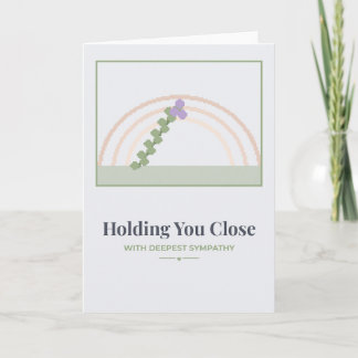 Cartão de Condolências Holding You Close Soft Sage
