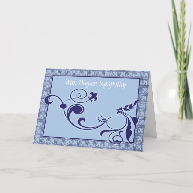 Cartão de condolências mais profundo (Frente)
