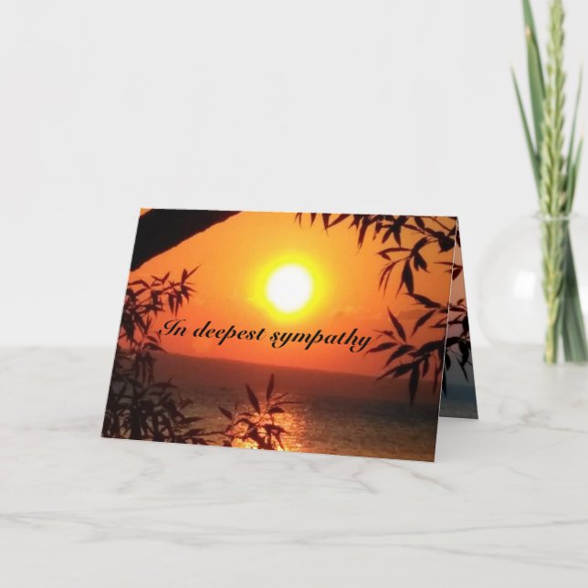 Cartão de condolências MAIS PROFUNDO (Frente)